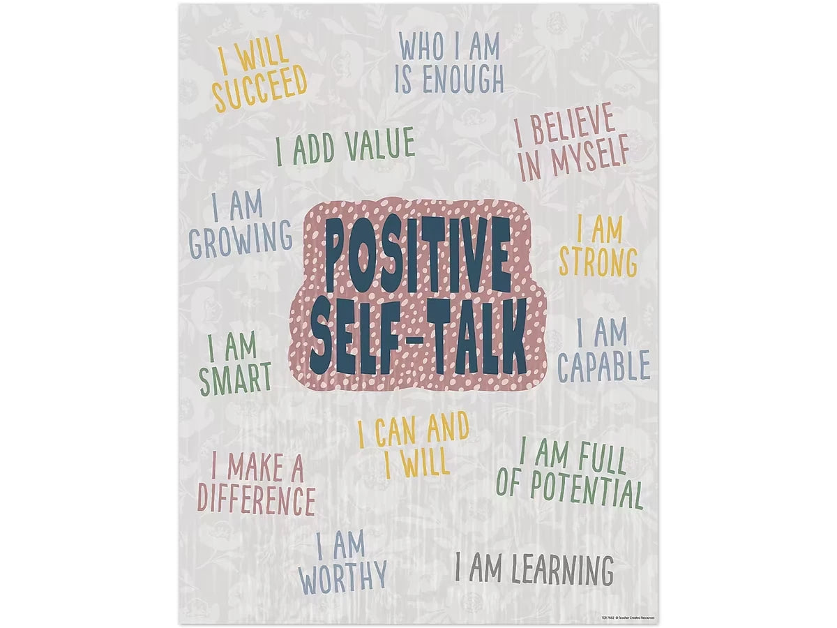 Classroom Cottage Positive Self-Talk Poster - US 6181
