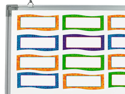 Wavy Magnetic Write & Wipe Accents - US 8536