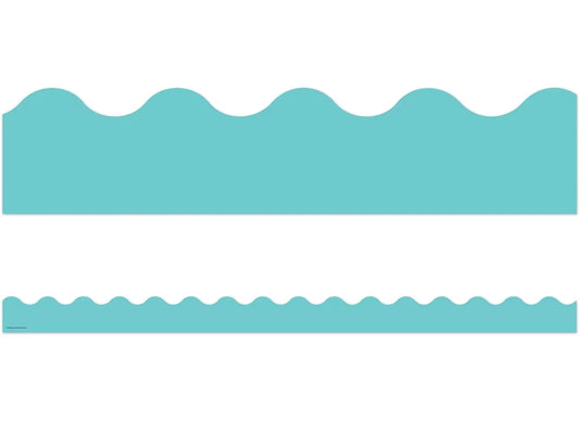 Light Turquoise Scalloped Border - US 2647