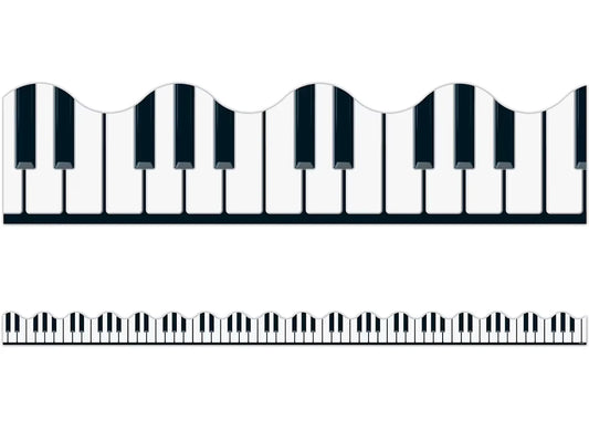 Musical Keyboard Scalloped Border - US 7928