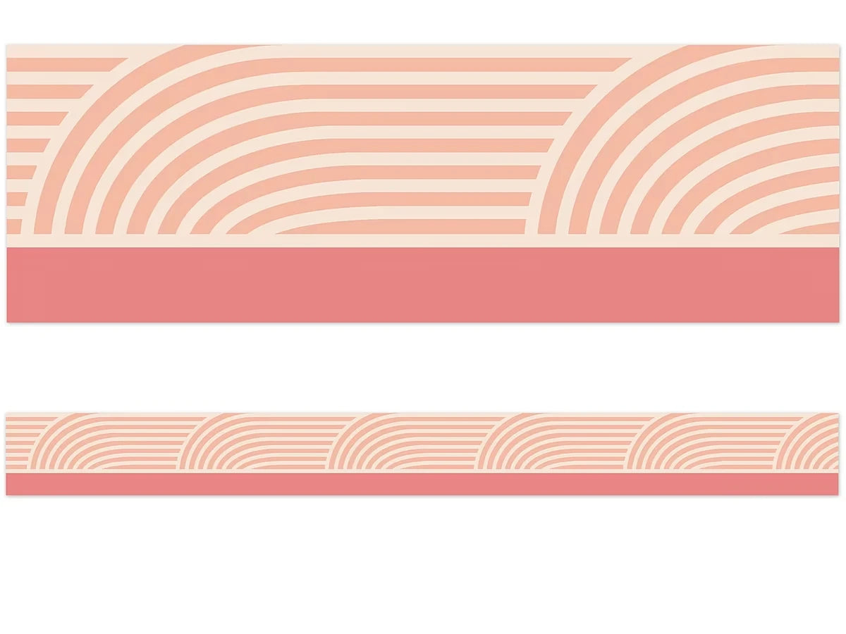 True to You Coral Wave Border - US 4587