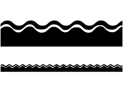 Black & White Double-Sided Scalloped Border - US 4531