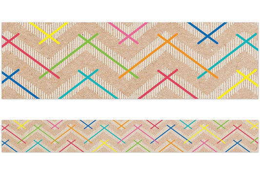 Krafty Pop! Colorful Chevron Border - US 8176