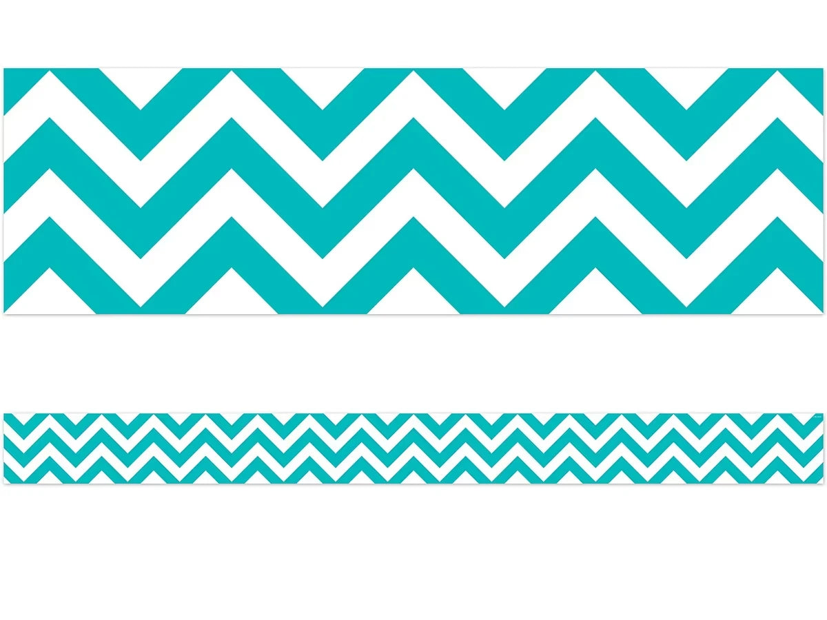 Turquoise Chevron Border - US 8735