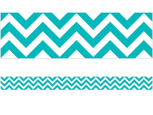 Turquoise Chevron Border - US 8735