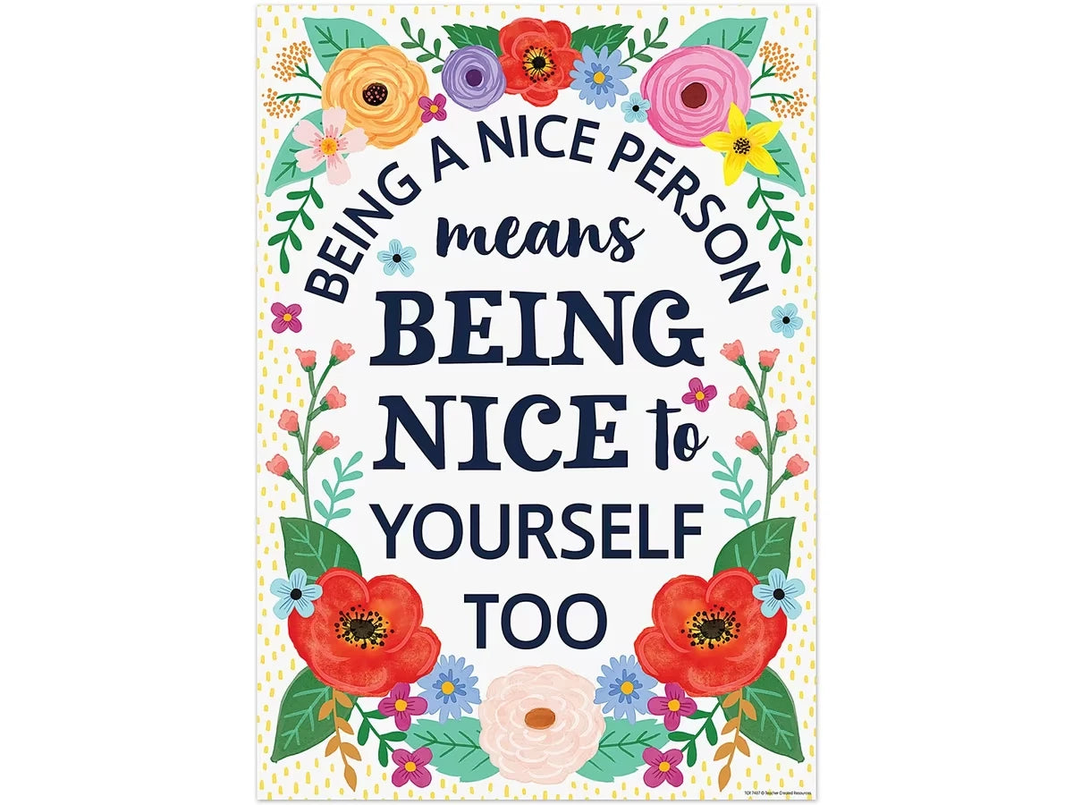 Wildflowers Being a Nice Person Poster - US 3634