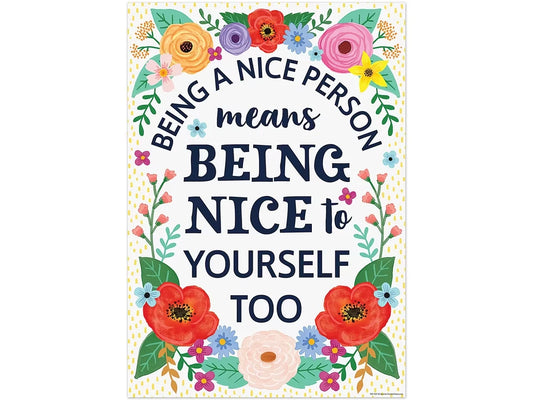 Wildflowers Being a Nice Person Poster - US 3634