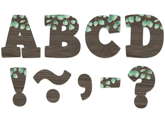 Eucalyptus 3" Magnetic Punch-Out Letters - US 9628