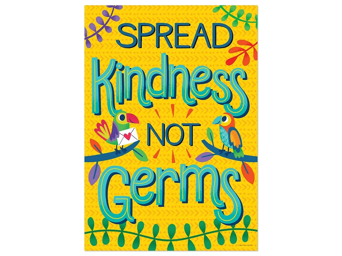 One World Spread Kindness Not Germs Poster - US 6147