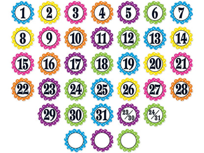 Polka Dot Calendar Mini Accents - US 1612