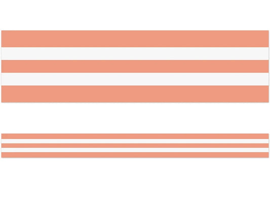 Coral Striped Border - US 5826