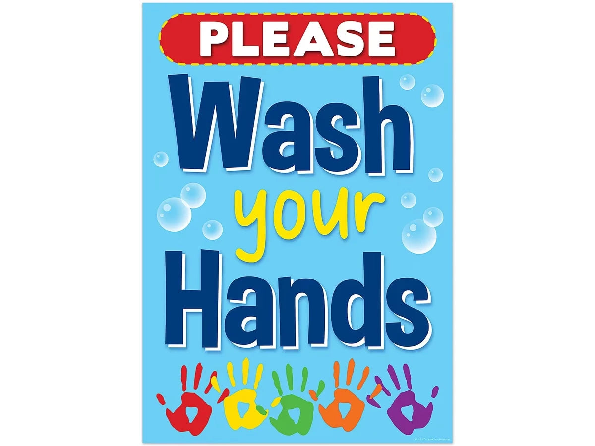 Please Wash Your Hands Poster - US 9040