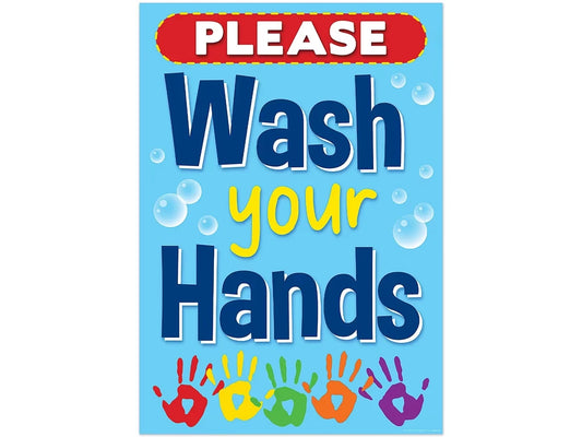 Please Wash Your Hands Poster - US 9040