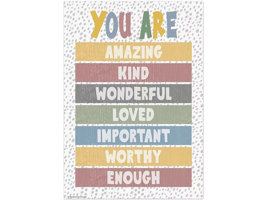 Classroom Cottage You Are Enough Poster - US 1805