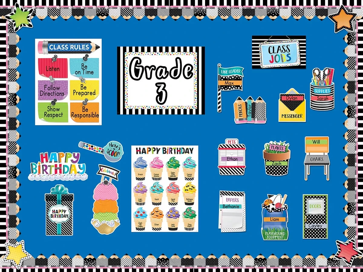 Bold & Bright Classroom Rules Poster - US 3739