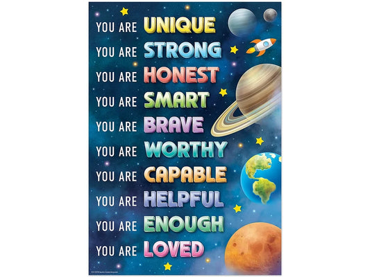 Outer Space Crew You Are Unique Poster - US 3965