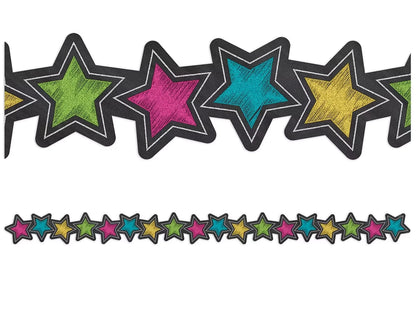 Chalkboard Brights Star Border - US 8291