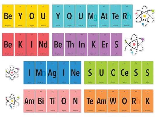 Periodic Table Motivational Bulletin Board Set - US 8740