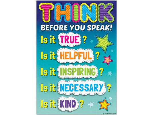 Think Before You Speak Poster - US 9196