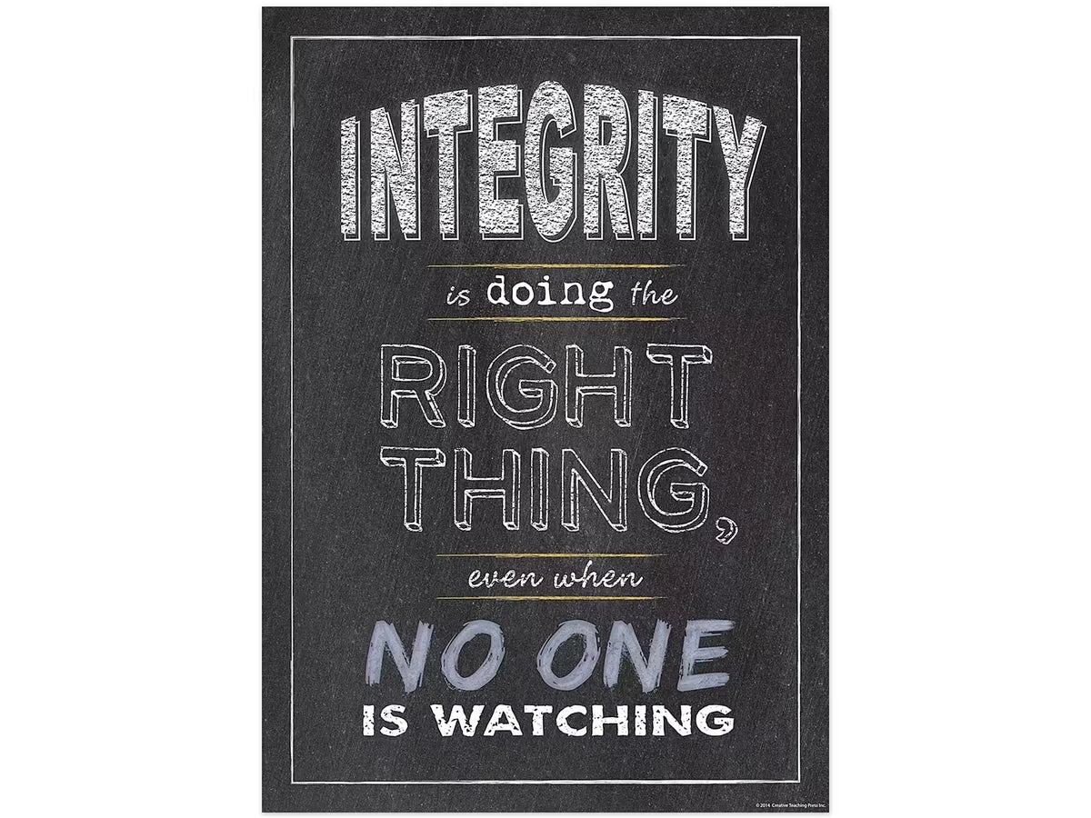Chalk It Up! Integrity Poster - US 3135
