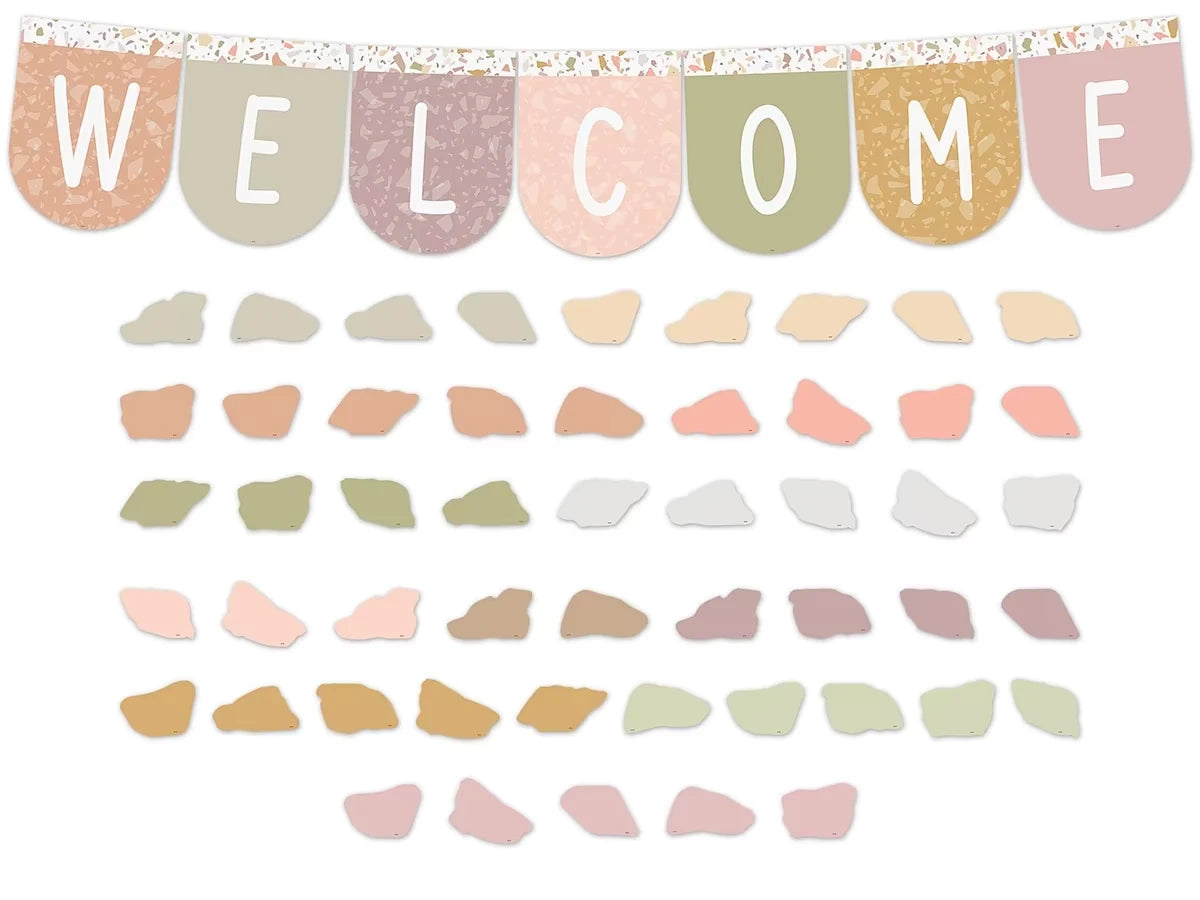Terrazzo Tones Welcome Bulletin Board Set - US 8896