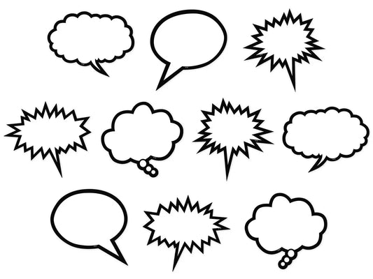 Superhero Speech & Thought Bubble Accents - US 9526