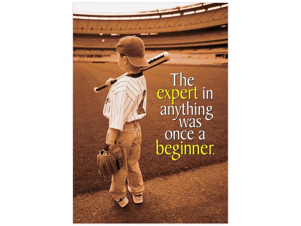 The Expert in Anything Was Once a Beginner Poster - US 2594
