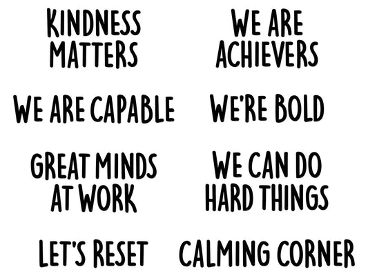 Mindset Motivational Bulletin Board Set - US 1696