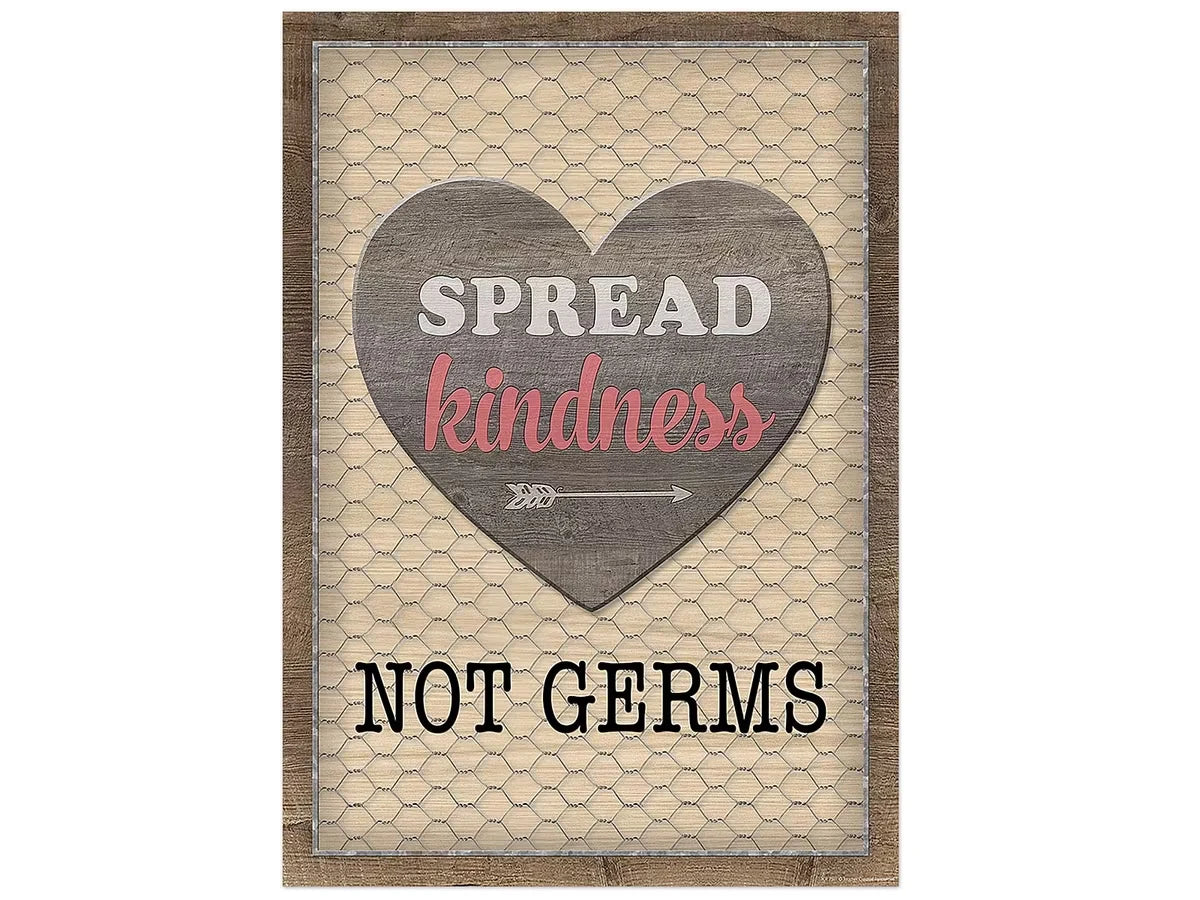 Home Sweet Classroom Spread Kindness Not Germs Poster - US 9847