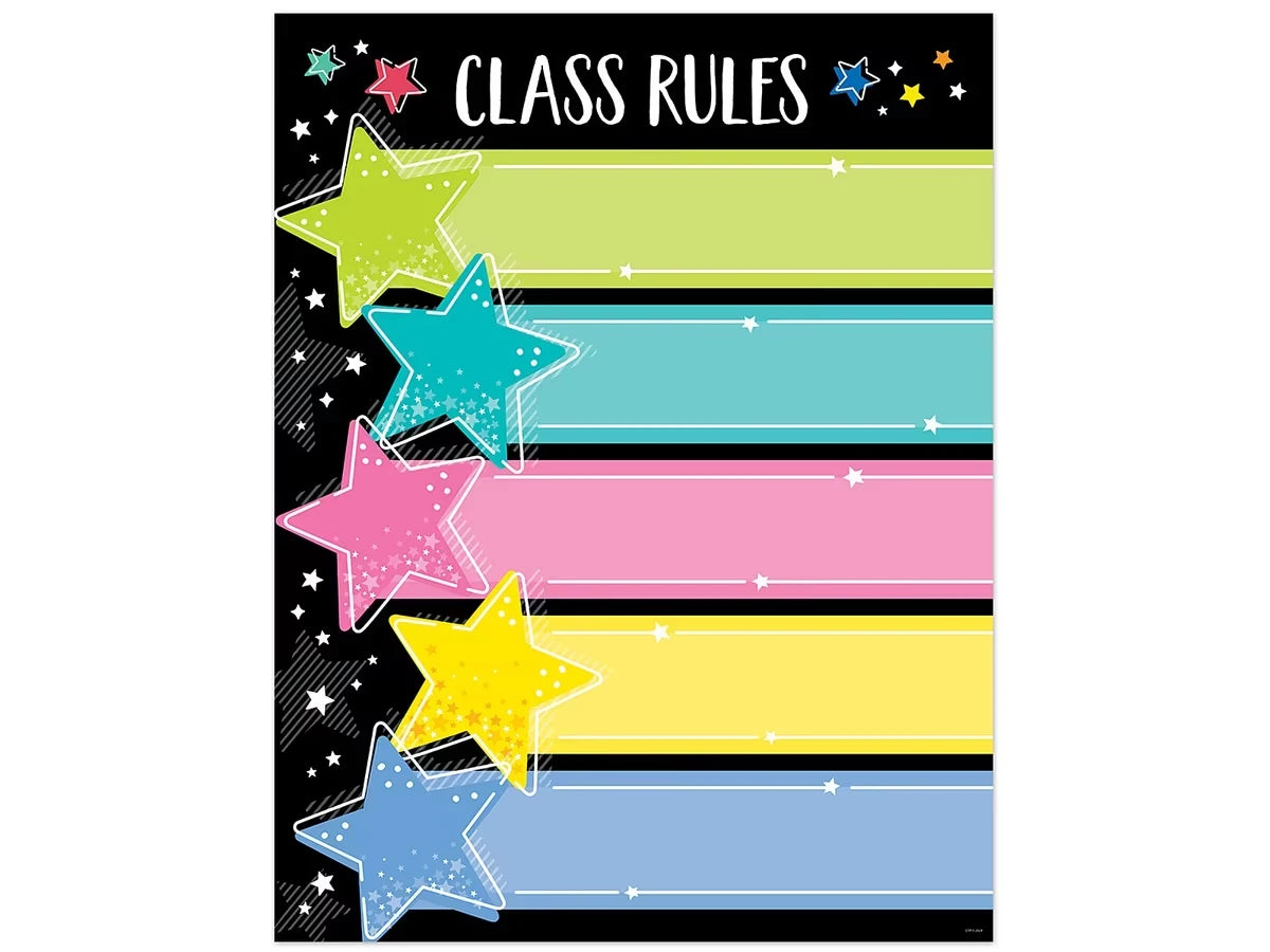 Star Bright Classroom Rules Poster - US 2141