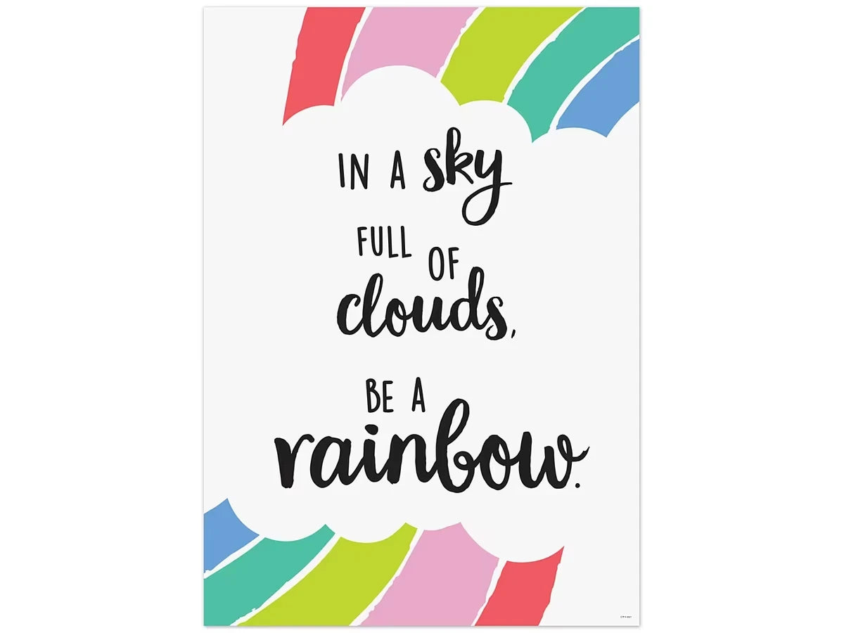 Rainbow Doodles Be a Rainbow Poster - US 8666