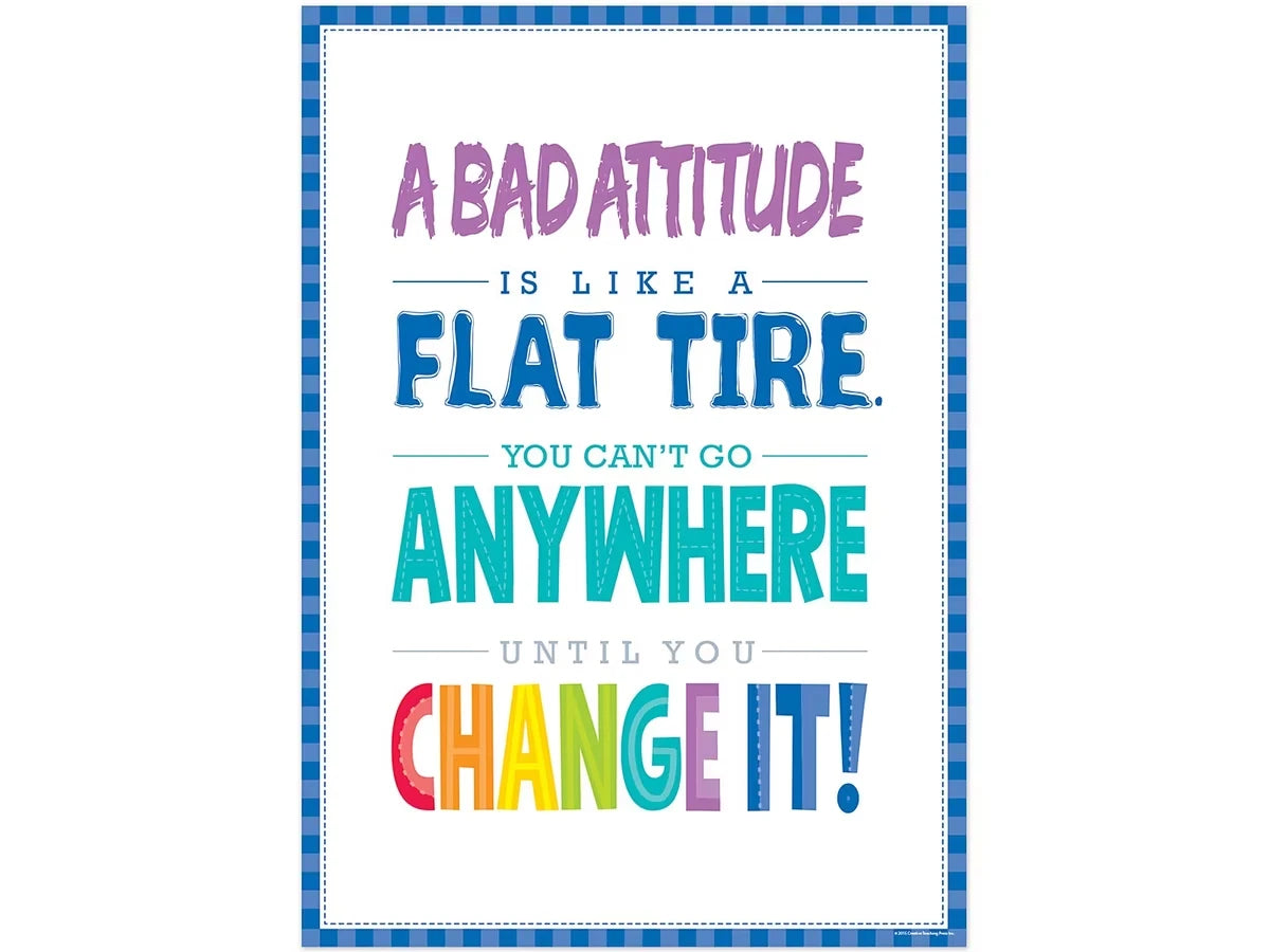 Painted Palette Bad Attitude Poster - US 2844