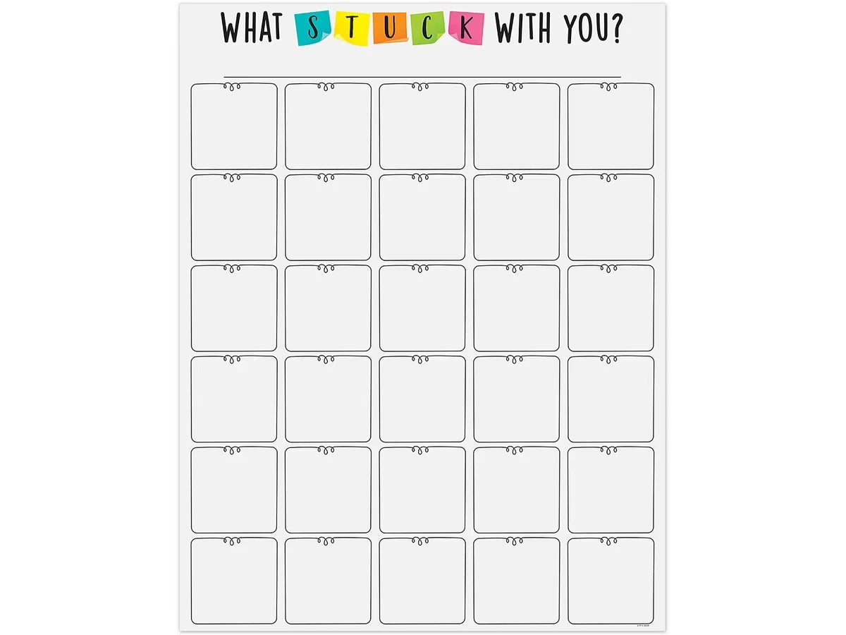 What Stuck with You? Reference Poster - US 3084