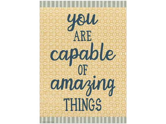 Classroom Cottage You Are Capable of Amazing Things Poster - US 2169