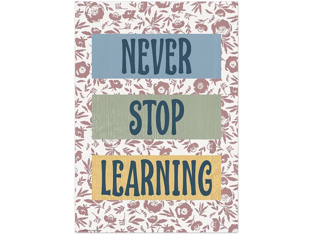 Classroom Cottage Never Stop Learning Poster - US 2977