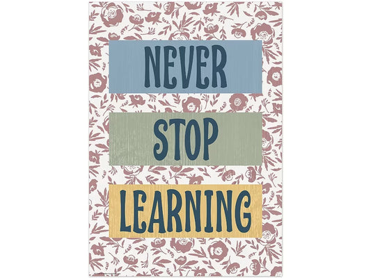 Classroom Cottage Never Stop Learning Poster - US 2977