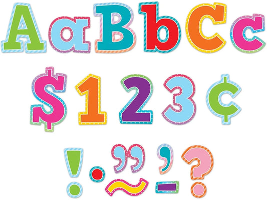 Colorful Vibes 4" Punch-Out Letters - US 4303