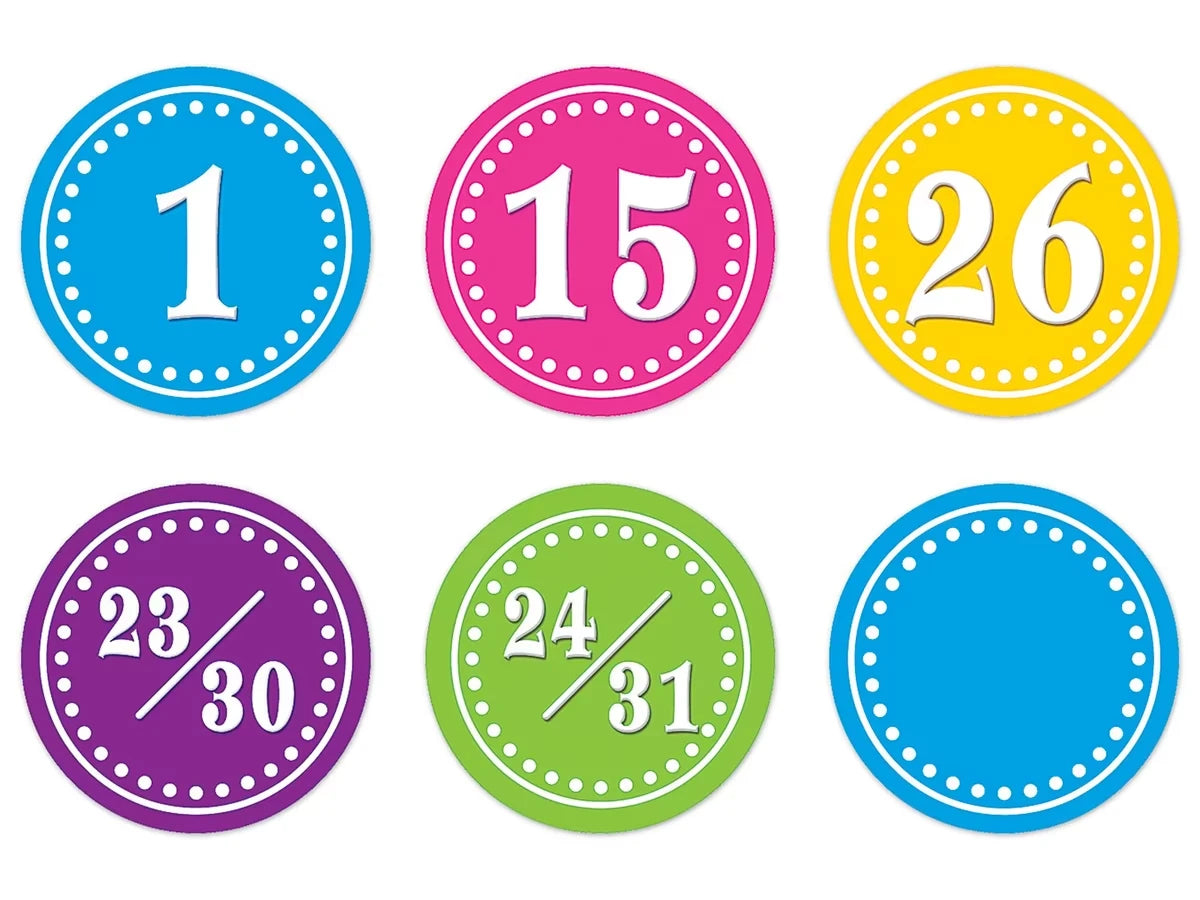 Bright Circle Calendar Mini Accents - US 2439