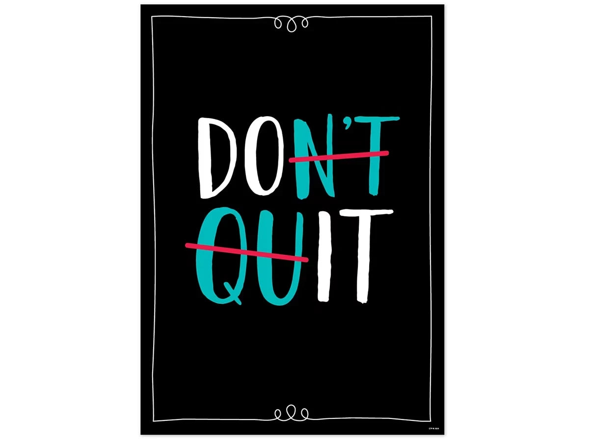 Core Decor Don’t Quit Poster - US 2675