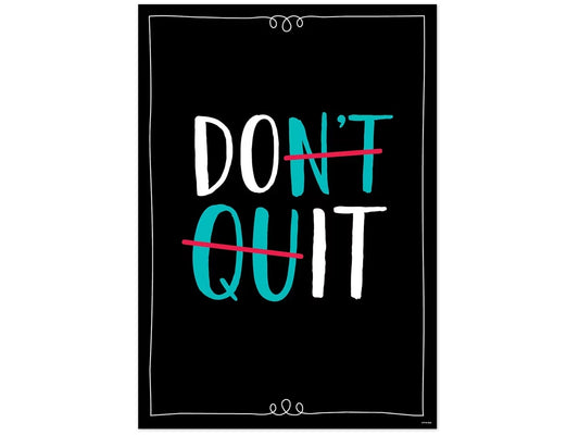 Core Decor Don’t Quit Poster - US 2675