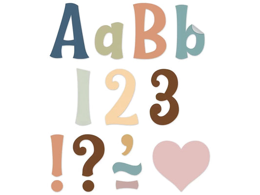 Calming Colors 4" Punch-Out Letters - US 8869