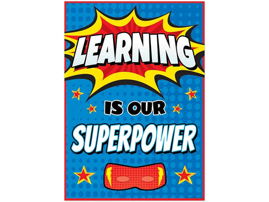 Superhero Learning Is Our Superpower Poster - US 5996