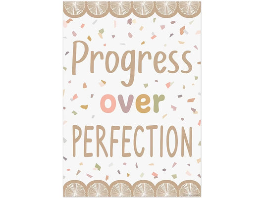 Terrazzo Tones Progress Over Perfection Poster - US 1910