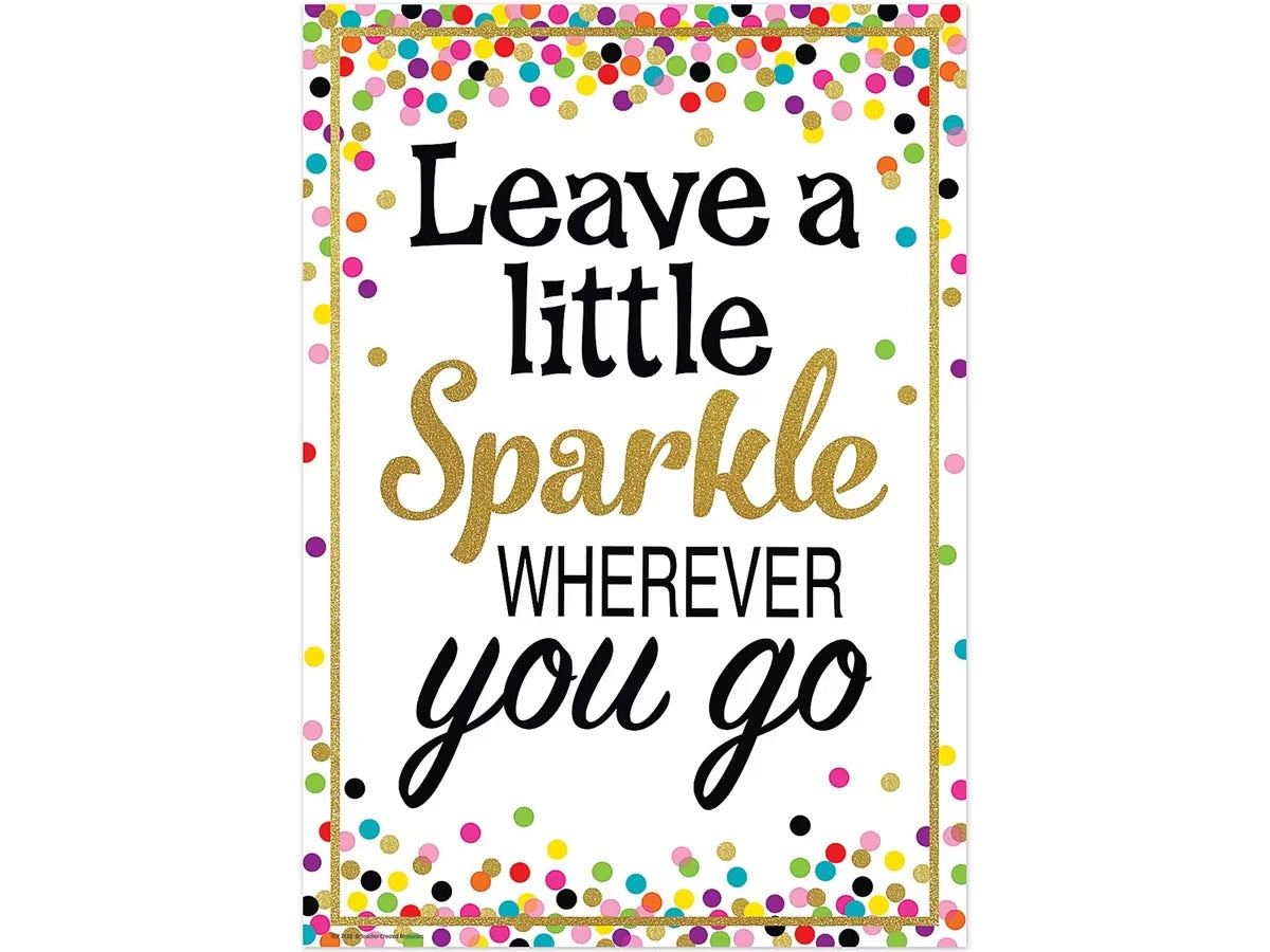 Confetti Leave a Little Sparkle Poster - US 6554
