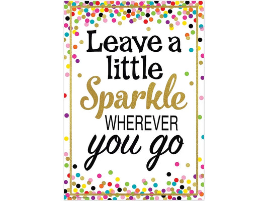 Confetti Leave a Little Sparkle Poster - US 6554
