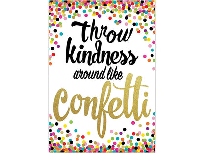 Confetti Throw Kindness Around Poster - US 8484