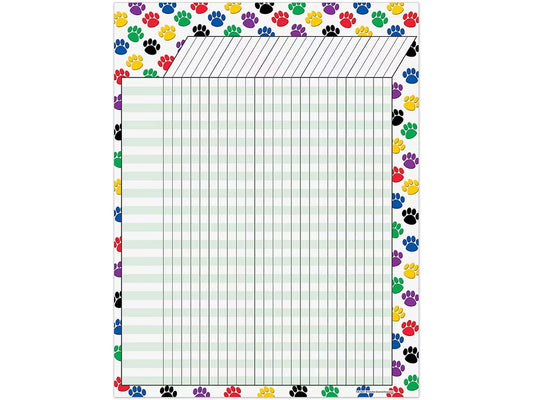 Paw Print Incentive Chart - US 1078