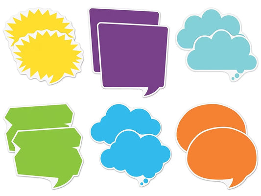 Colorful Speech & Thought Bubble Accents - US 3322