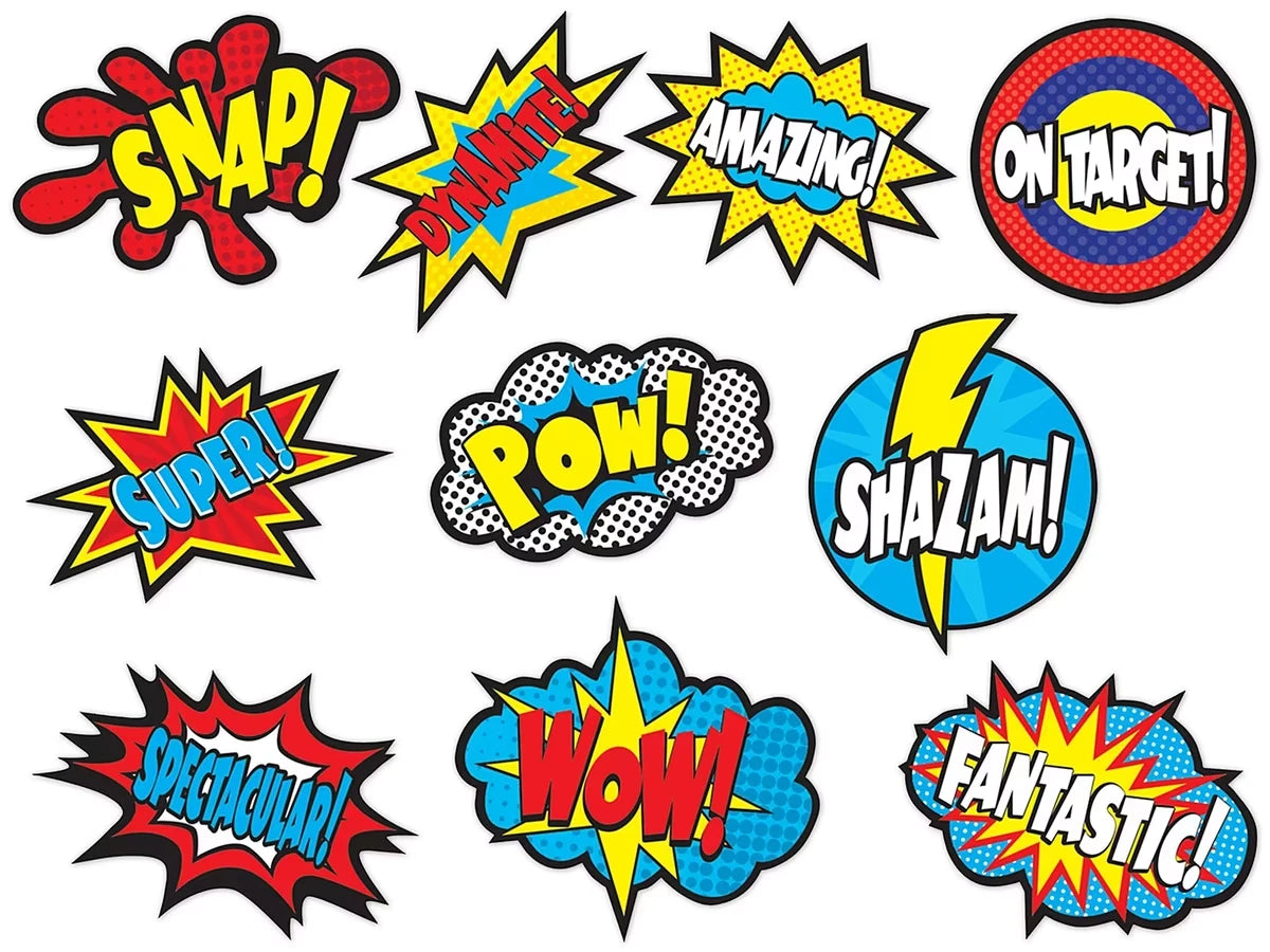 Superhero Word-Burst Accents - US 2013