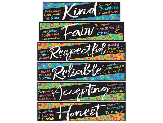 Color Harmony® Character Traits Bulletin Board Set - US 3016
